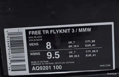 Sail SP TR Free MMW AQ9201-100 Nike 3 Flyknit 0516